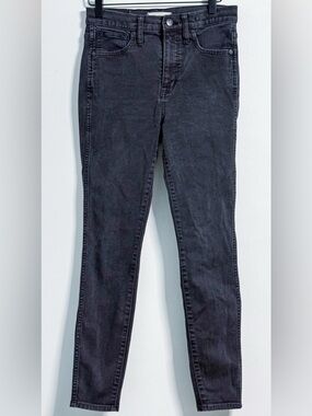 Madewell 10” High Rise Skinny Crop Jeans Women’s 28 Black